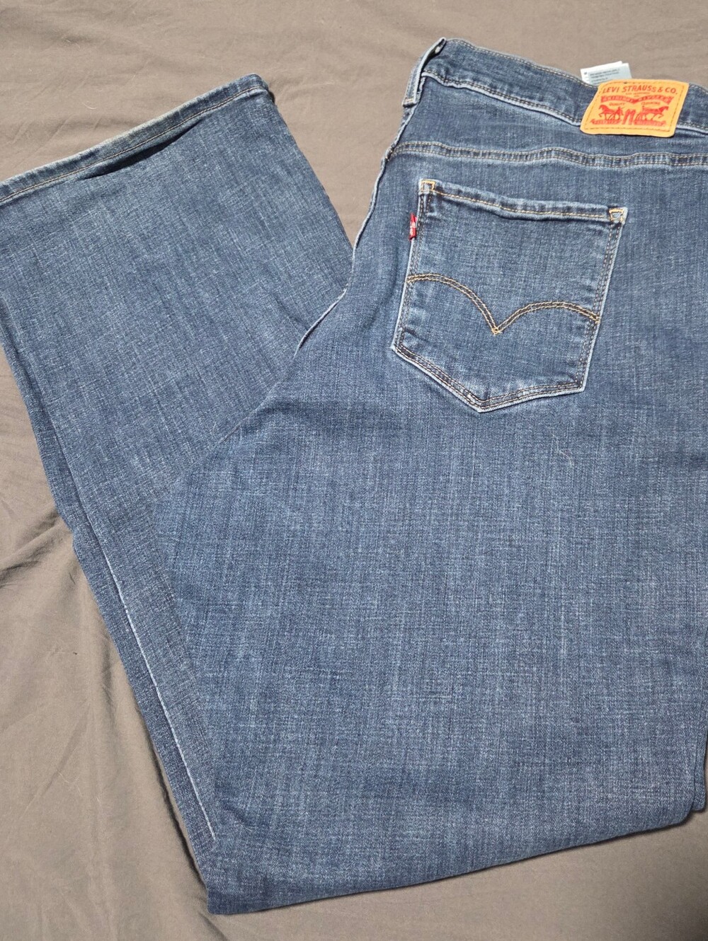 Levi's Straight Leg Denim Jeans in Medium Blue